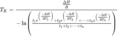 Mean Kinetic Temperature Equation