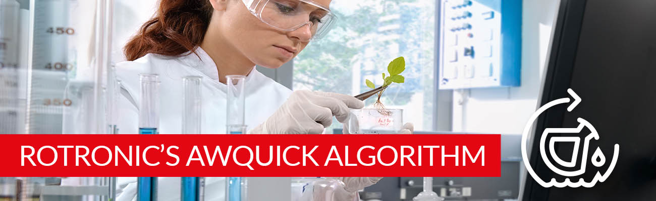 Fast Water Activity Measurements using the Rotronic AwQuick Algorithm